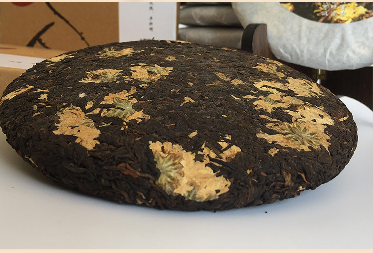 批发优质花草茶 普洱菊花茶 花茶饼 云南特产