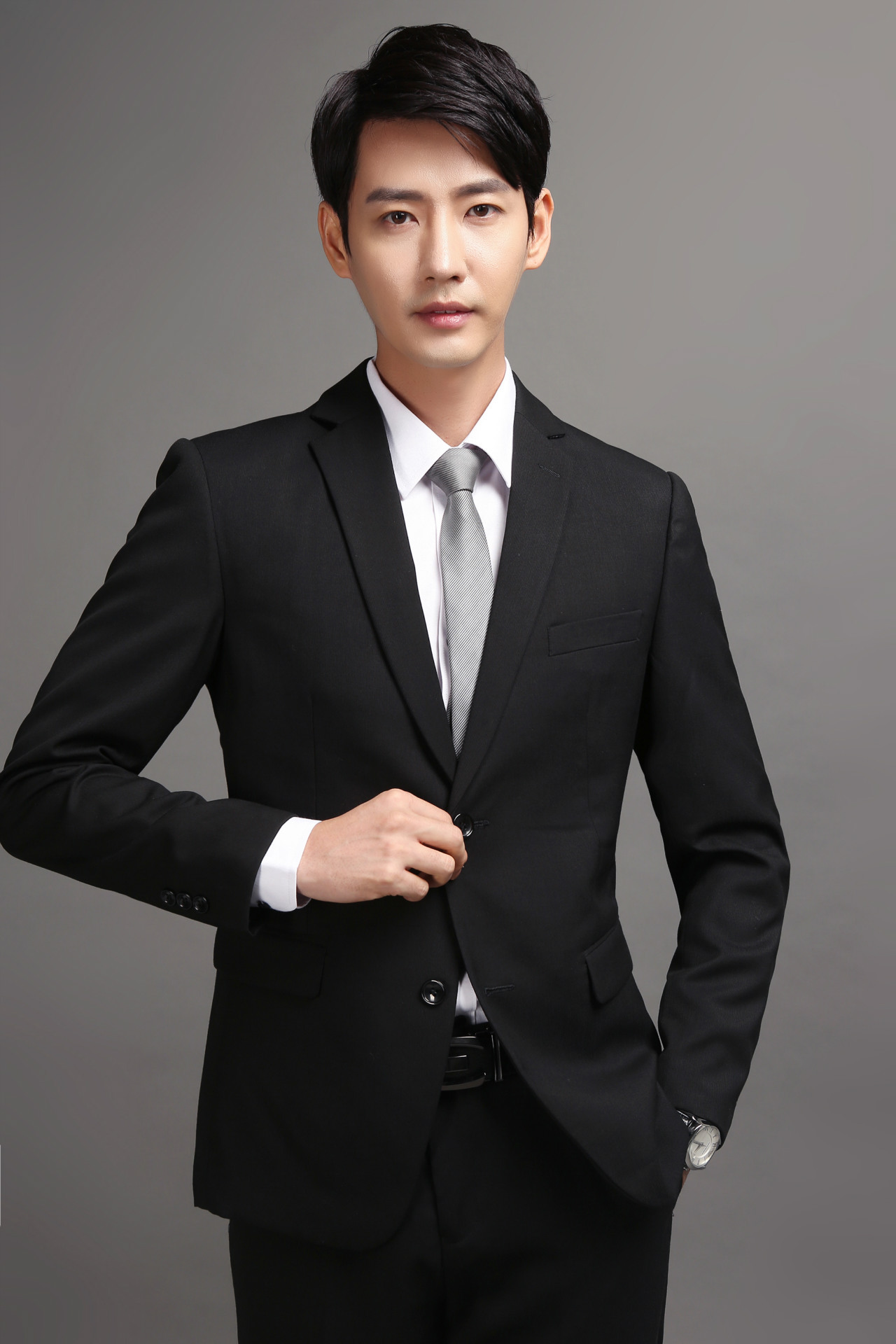 工厂直销秋冬新款商务修身男式西装韩版职业装商务男士西服外套