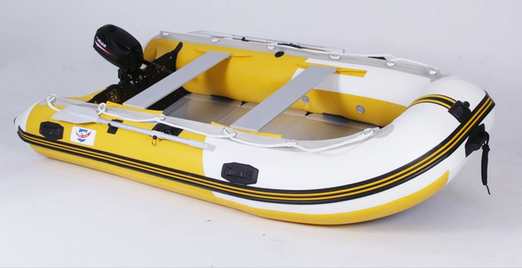 加厚橡皮艇 铝合金地板硬底耐磨 防撞冲锋舟4人皮划艇 马达钓鱼船