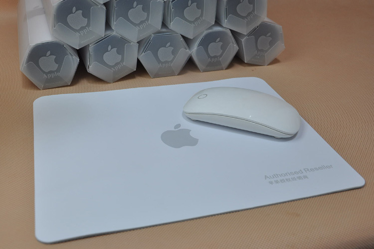 手感超好真皮鼠标垫 pu苹果鼠标垫 环保白色鼠标垫pu广告鼠标垫