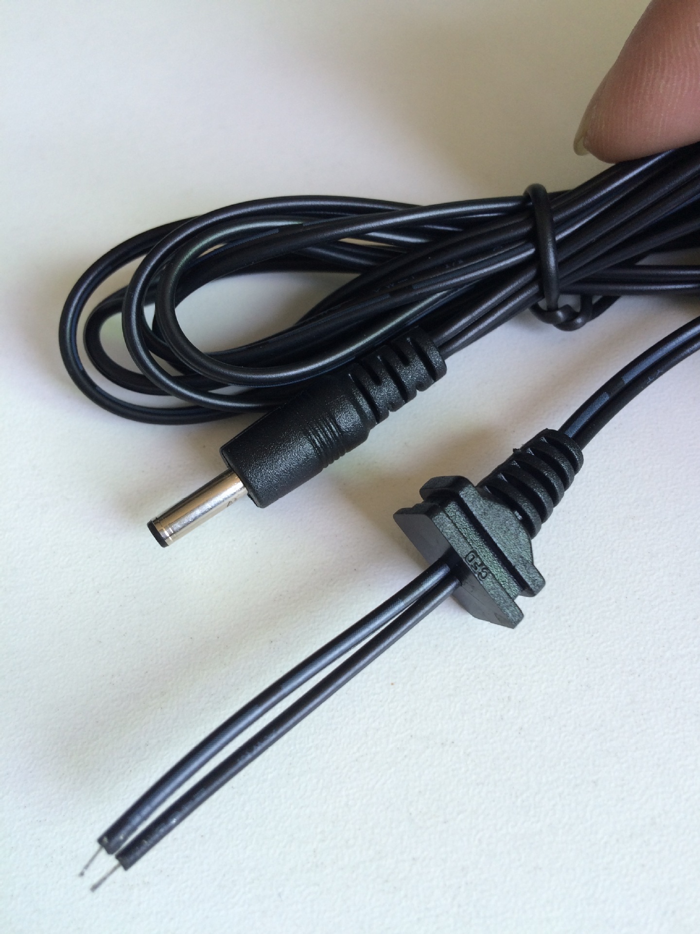 厂家直销 dc电源线 dc线适配器电源线带尾卡sr可选双并线 - 电工器材