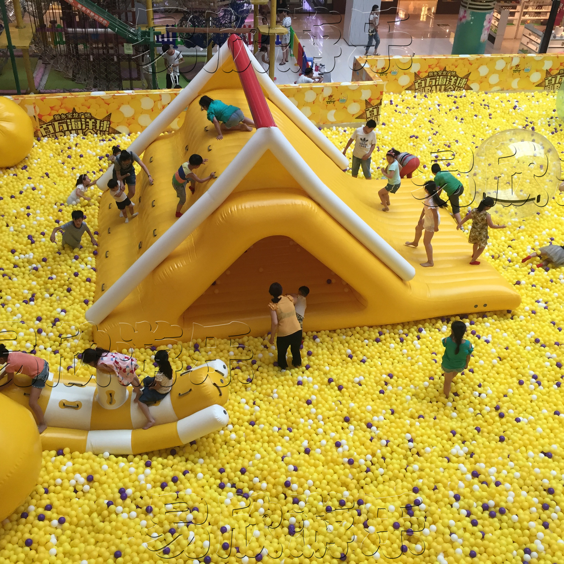 厂家定制商场百万海洋球池玩具 大型室内儿童乐园 亲子欢乐淘气堡