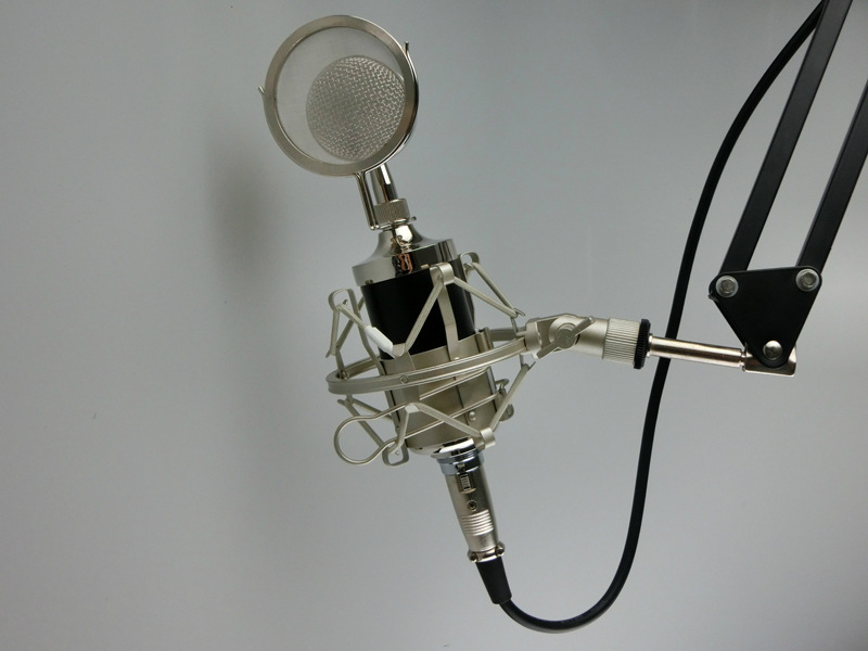 小奶瓶电容麦克风 bm-8000外贸 电脑yy振膜录音麦 可少量oem