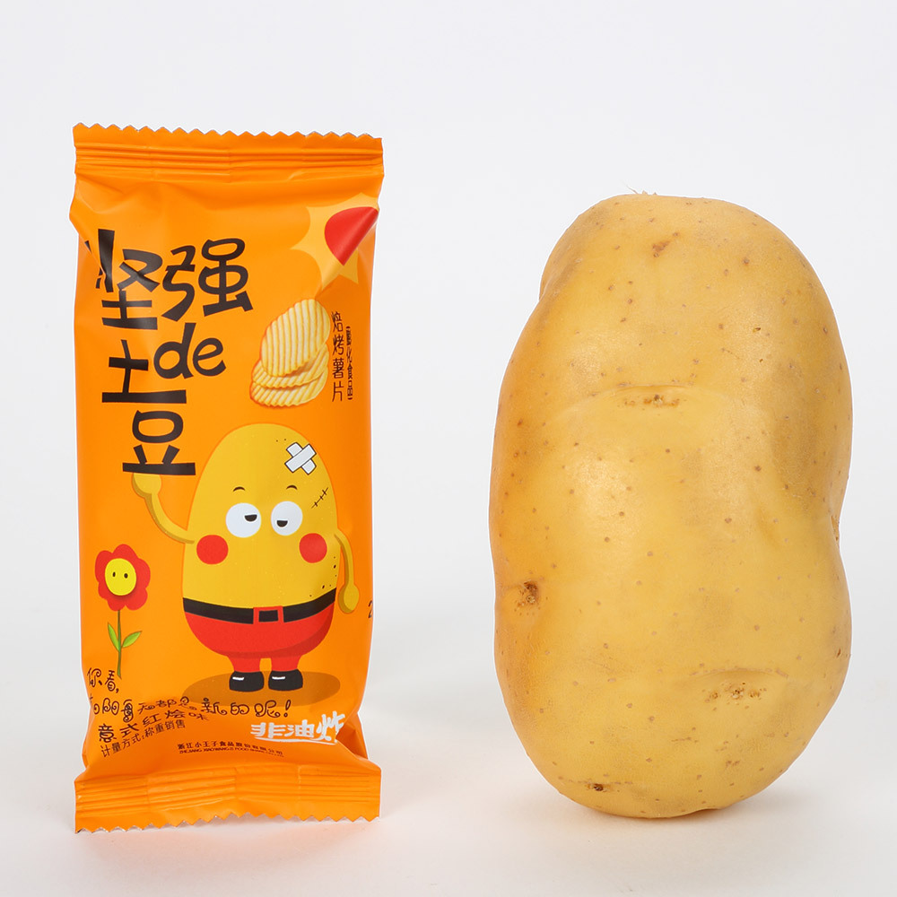 小王子 坚强的土豆非油炸薯片休闲食品 80g20袋 非油炸.