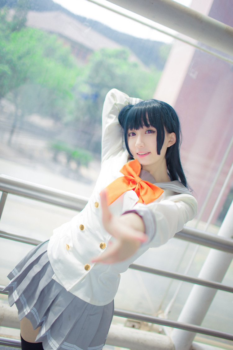 一件代发lovelive sunshine 秋季 水团长袖校服cosplay女装现货