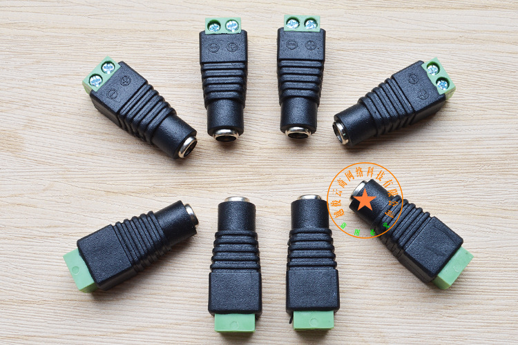 dc母头 12v母插头监控摄像头电源接头 免焊接 批发监控配件