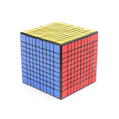 【圣手十阶魔方黑色】10阶 方形10阶魔方 高阶偶数魔方厂家直销创