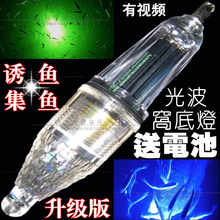 钓鱼诱鱼灯集鱼灯诱鱼器水下诱鱼灯防水聚鱼器送电池钓鱼渔具配件