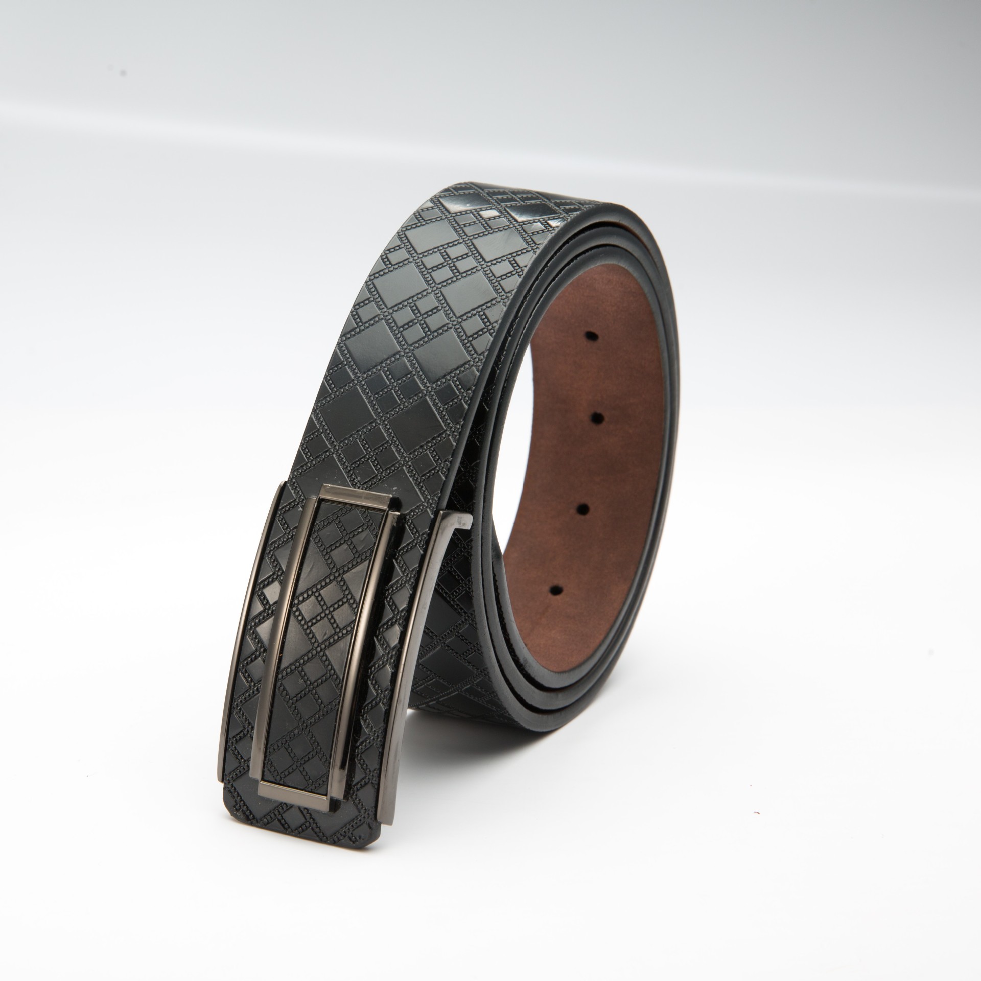 时尚百搭男士平滑扣皮带仿古pu商务休闲腰带青年厂家直销