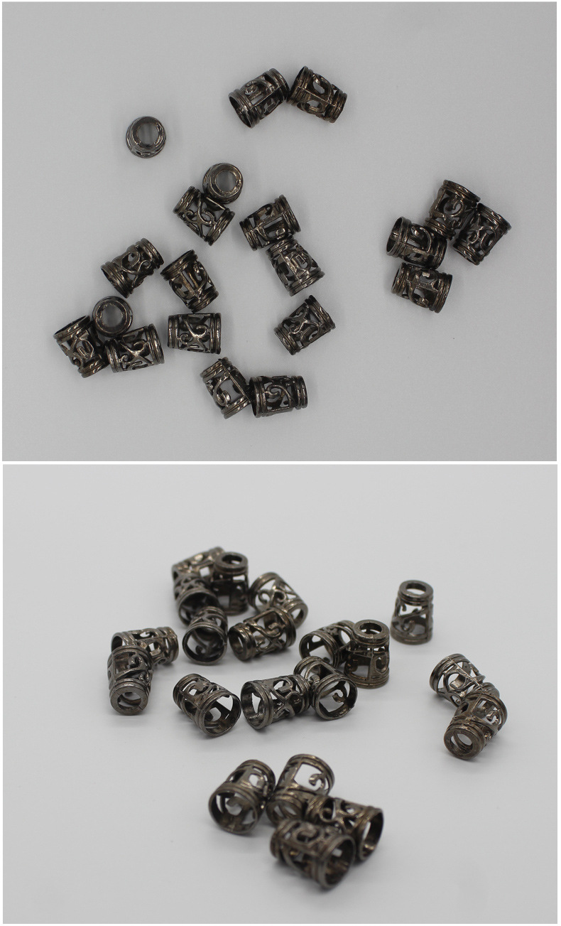 厂家批发金属吊钟绳扣 服装镂空圆柱绳钟 五金辅料现货吊粒