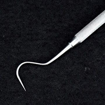 诗翎牙医工具大弯探针 口腔牙齿科材料 牙科不锈钢探针批发