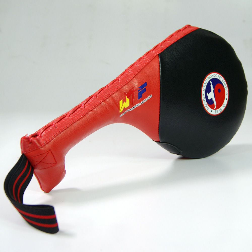 跆拳道双色加厚脚靶鸡腿靶 训练靶 速度靶 双面质量好道馆专用靶