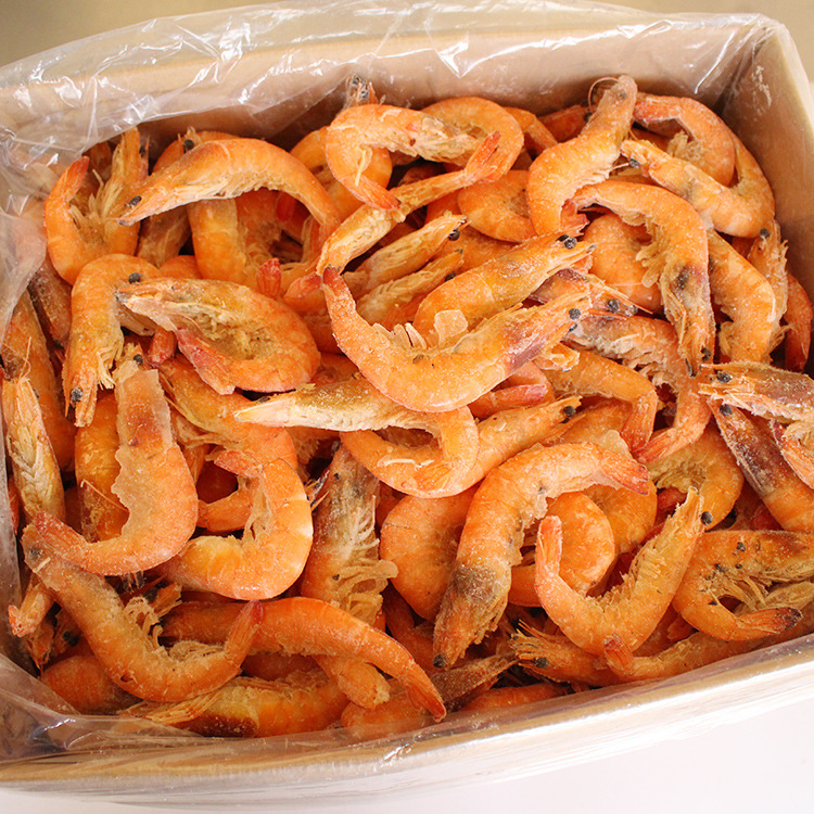 冷冻连头熟虾 带头熟虾 批发供应 山东渤海水产批发带头熟虾.