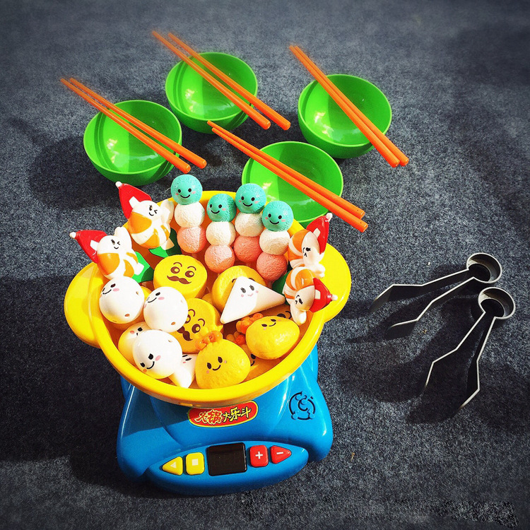 爆款火锅大乐斗过家家玩具日本仿真火锅亲子互动益智早教玩具