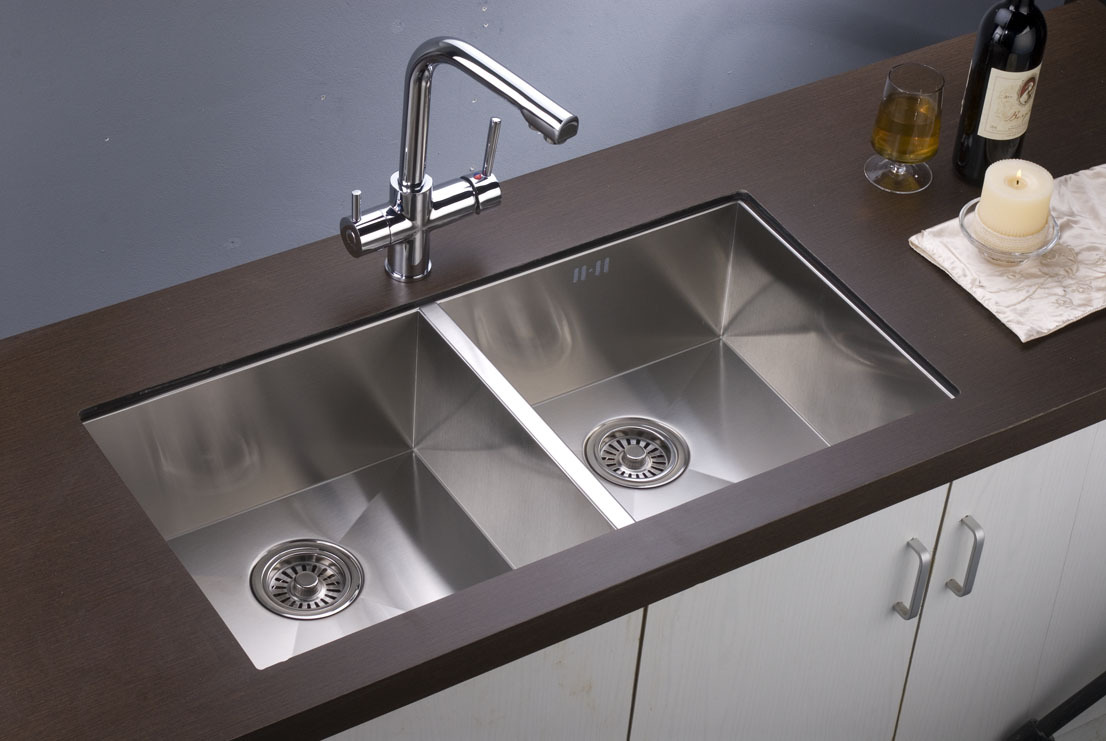 厂家**不锈钢手工水槽厨房洗菜盆双槽洗碗池纯手工制作 加厚