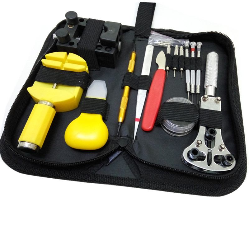 手表维修工具包 工具套装 拆表带器 开底器修表组合 修表工具套装含