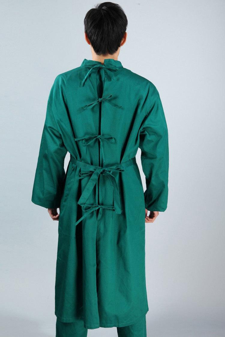 医用服装墨绿色抗菌防臭无菌男士医用 手术衣刷手衣服洗手衣连体