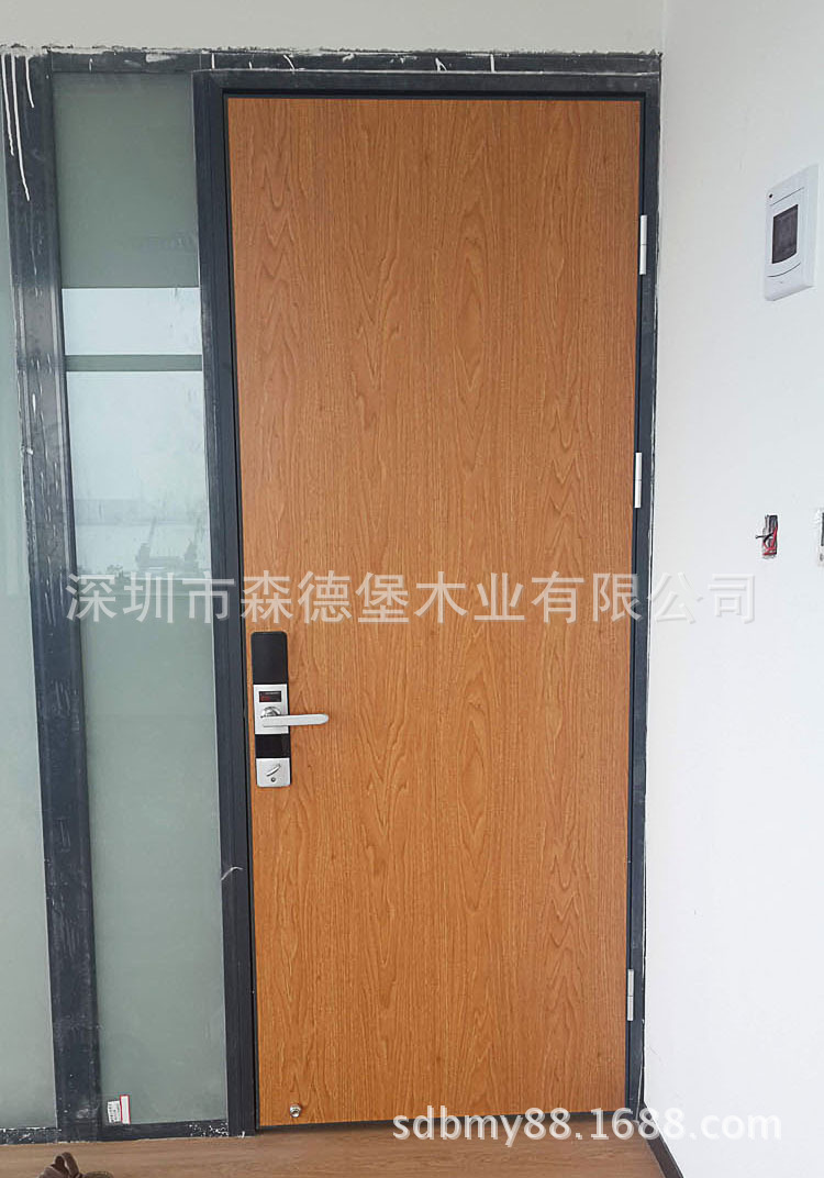 厂家专业订制安装办公室木门会议室门不锈钢