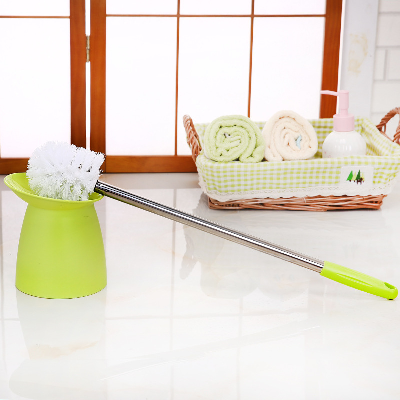 Stainless Steel Handle Toilet Brush with Seat Toilet Brush Toilet Brush Ceramic Tile Cleaning Brush 0720