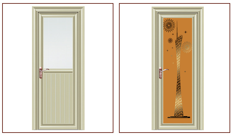 佛山厂家直销豪华铝合金推拉门 家装卫生间门 厨房门定制来样加工