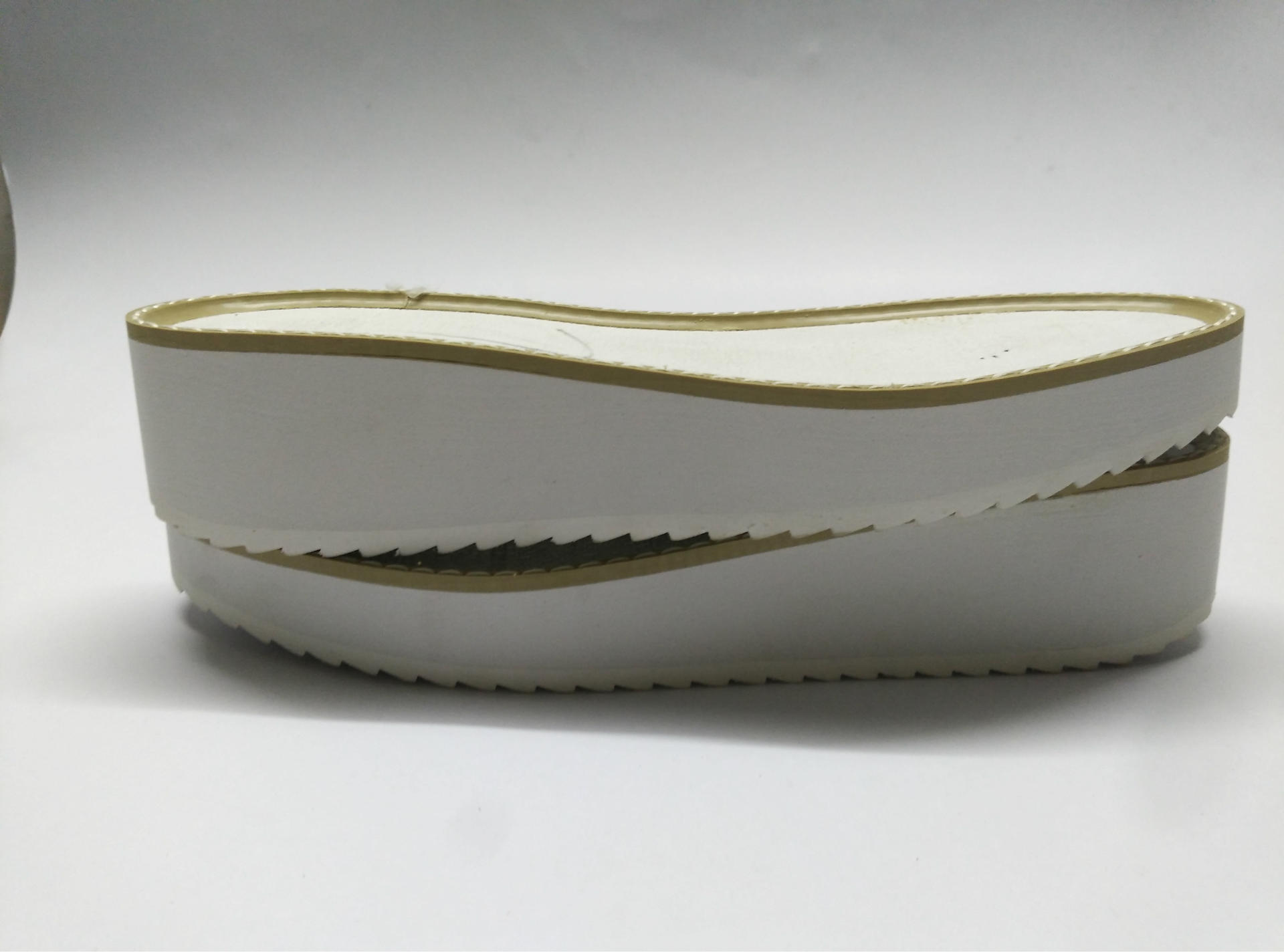 江泉运动潮流新款高跟女鞋底高级eva轻泡组合沿条鞋底小白鞋厚底