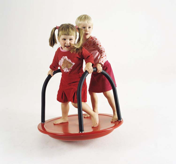 儿童感统训练器材 幼儿早教手摇平衡盘 扶手旋转2106