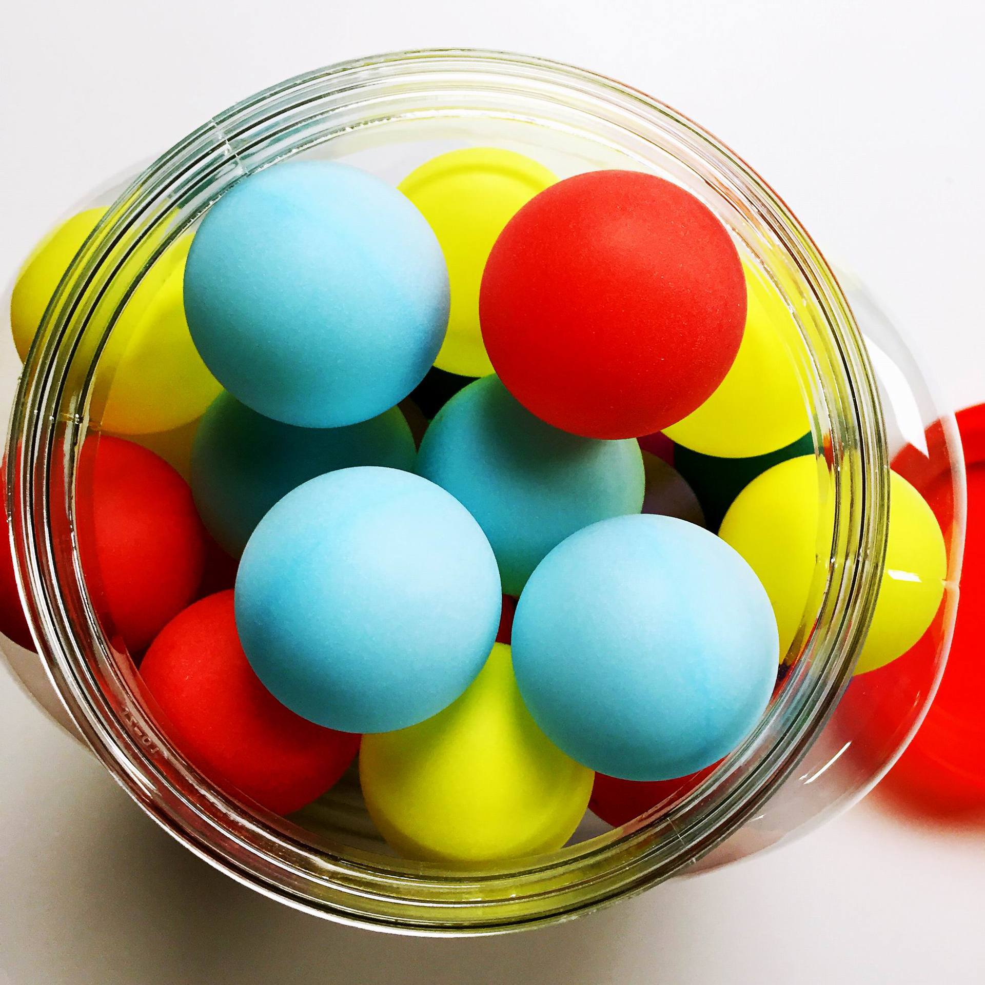 工厂直销 威林顿 彩色无缝40mm大乒乓球 60个装 塑料玩具球