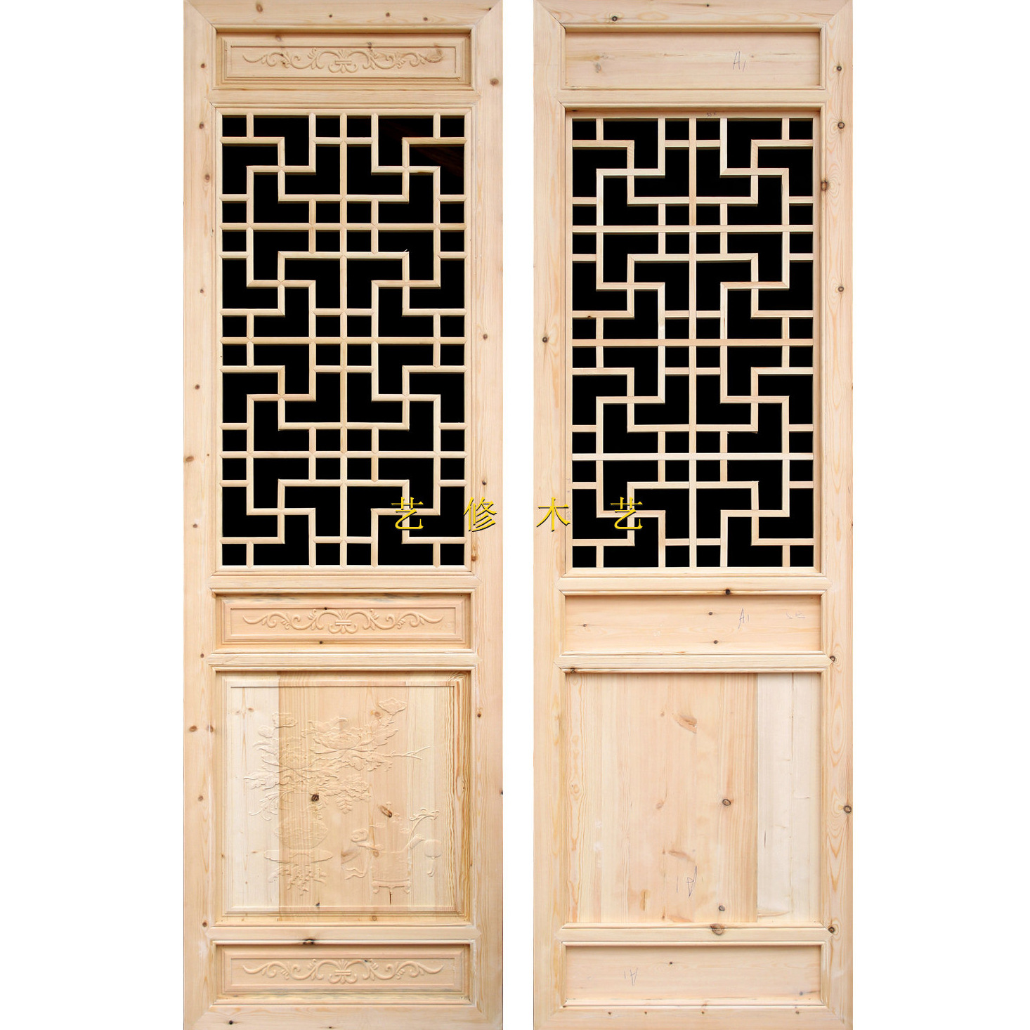 d1-101 东阳仿古门窗 厂家批发 浮雕门