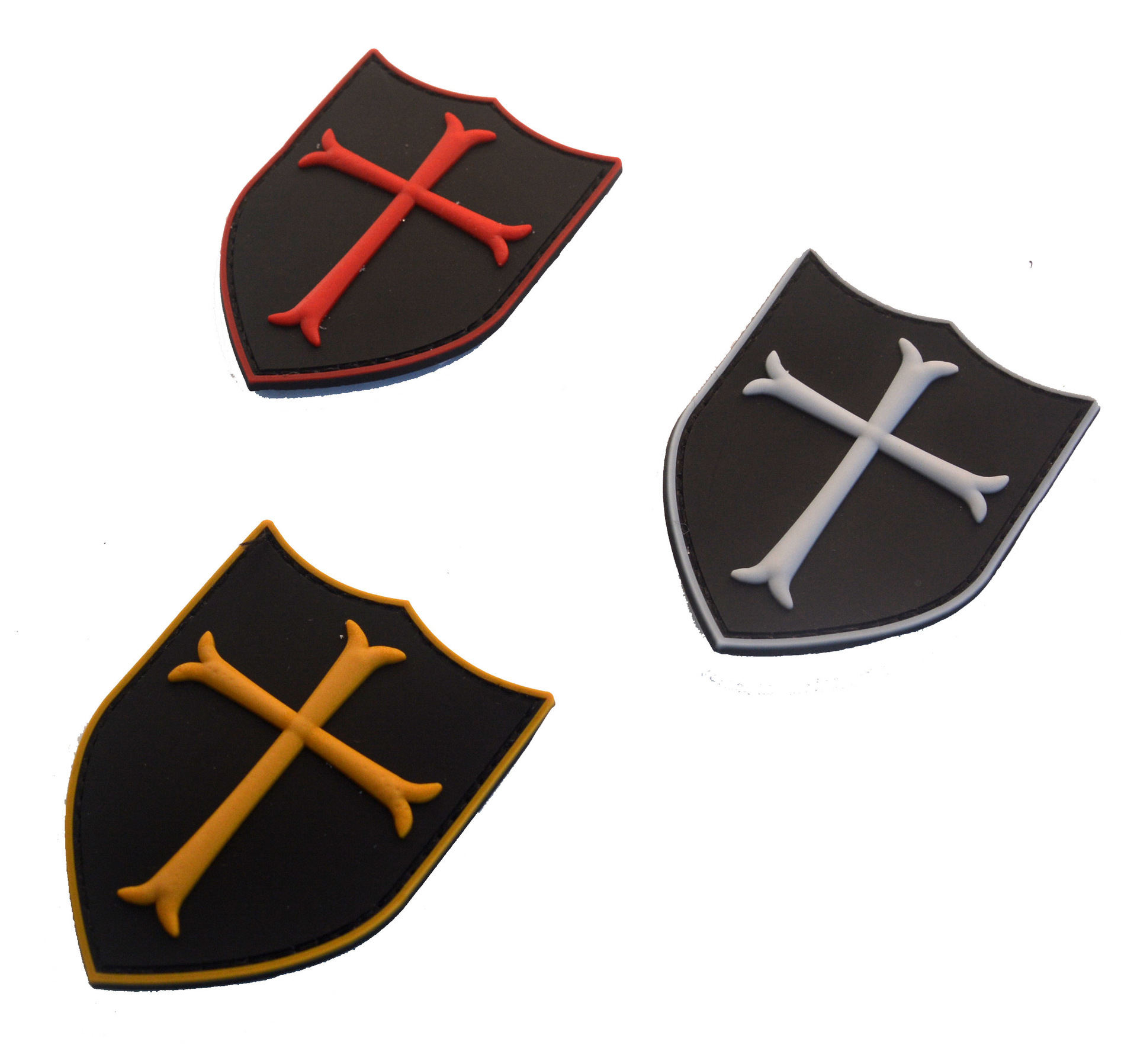 泰沣现货 pvc圣殿骑士徽章 魔术贴 防水胶章