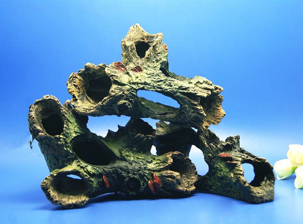 水族馆鱼缸树脂工艺品装饰品装饰树干摆件三款菱形树杈组合套装
