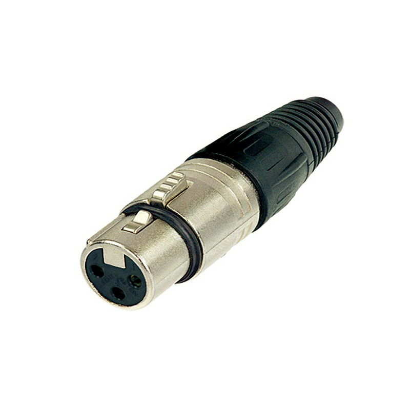 厂家直销xlr卡农母头 三芯卡农头 话筒接头 音响麦克风接头