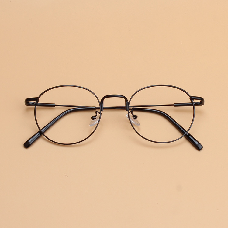 复古金属圆形金丝眼镜框男文艺细边近视镜架眼睛框女潮大脸5998