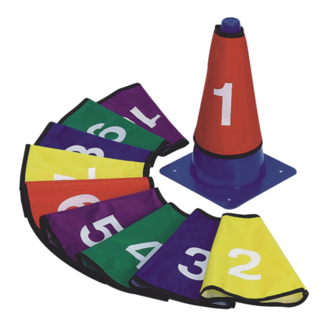 幼儿游戏路障标志桶数字外套 数字标志桶外套