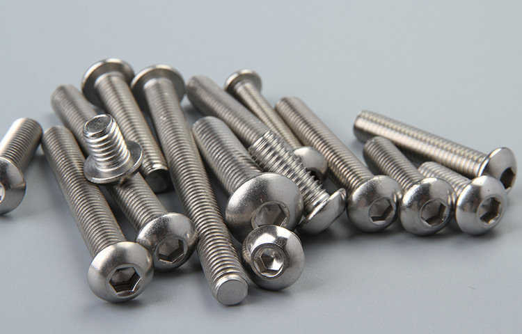 304不锈钢din7380盘头内六角螺丝 304 元头内六.