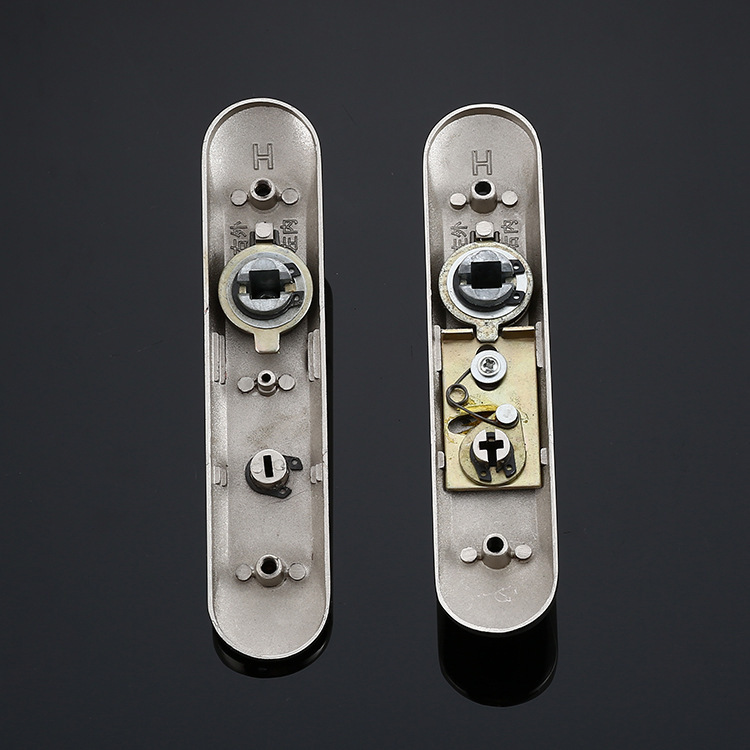 不锈钢卫生间门锁 单舌浴室执手锁孔距110mm无钥匙厕所洗手间门锁