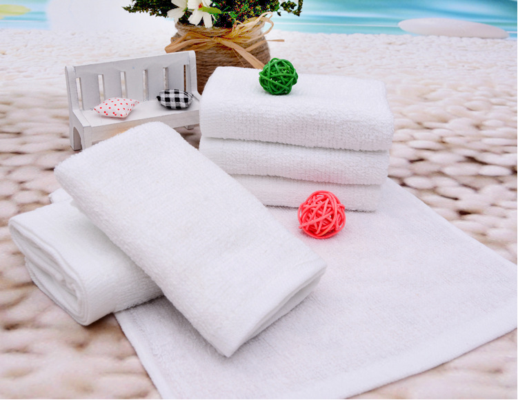 白方巾批发高阳毛巾25克纯棉小方巾酒店幼