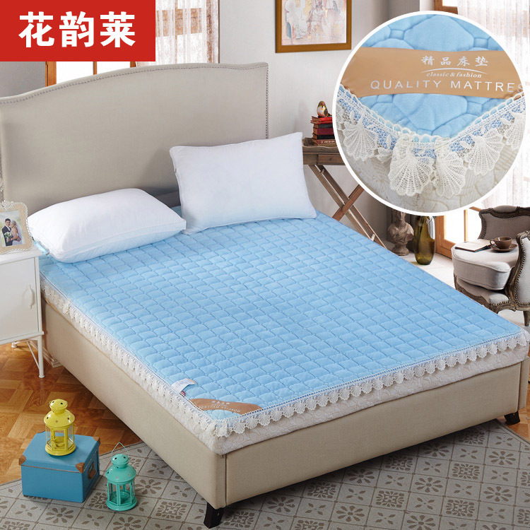 蕾丝花边席梦思保洁垫床护垫 薄床垫床褥子 防滑可水洗垫被铺床