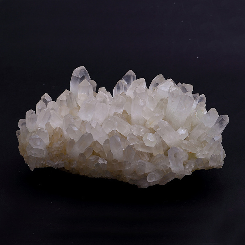 天然绿水晶晶簇原石摆件 财富能量石 招财办公室 客厅摆饰