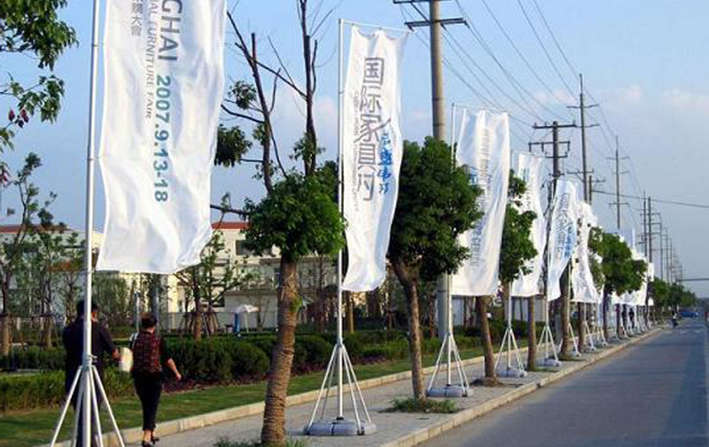 批发3米5米注水旗杆底座户外广告伸缩旗杆道旗路旗 7米注水刀旗