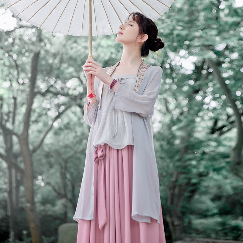 江南素兮守清风2016夏季新款套装女装 中国风服装汉服秀禾服