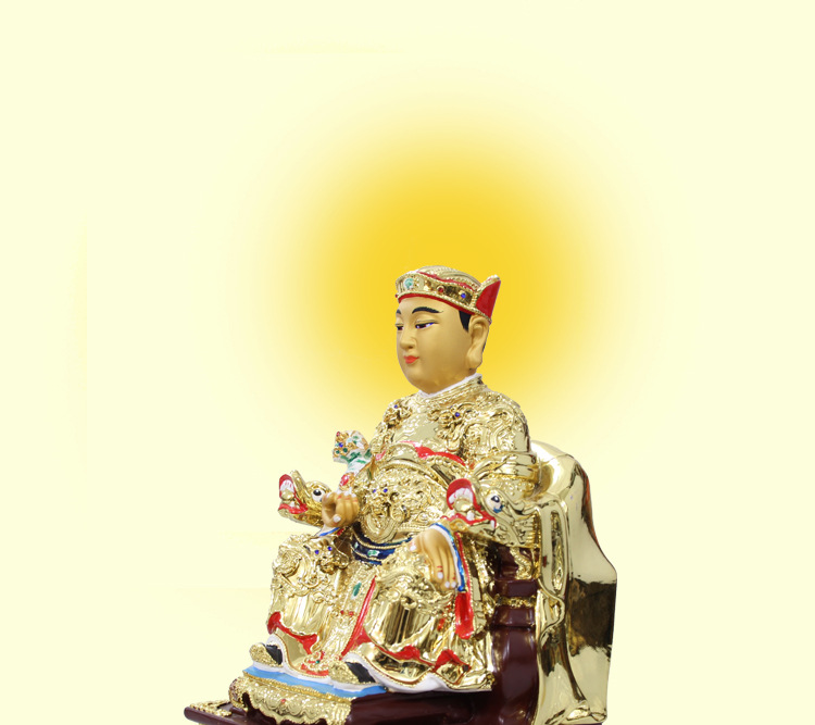 富臣佛道神像 灶君鎏金摆件 灶王爷司命真君工艺品节庆用品批发