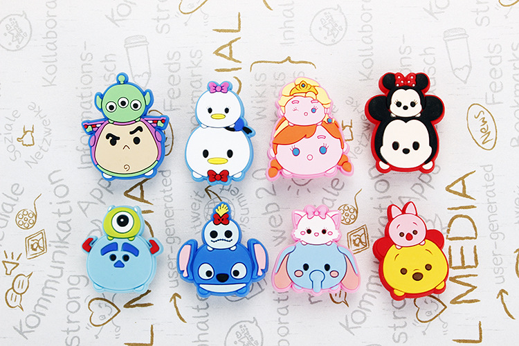 tsum tsum卡通人物叠加组合造型鞋扣鞋花 洞洞鞋沙滩鞋装饰 批发