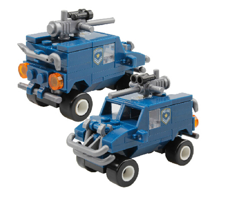 高博乐98502正品装甲防爆车儿童积木益智玩具产地货源价格优惠