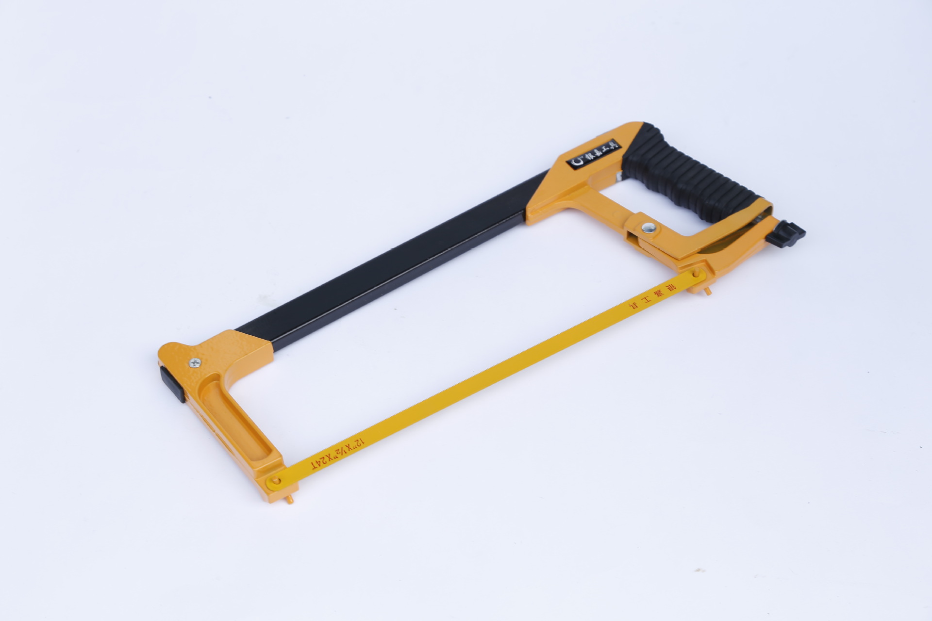 银嘉专业级12寸钢锯架 方管铝合金锯架 锯弓 手动钢锯架工具批发