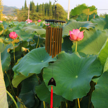 实木古铜风铃金属多管防锈风铃铜合金超大号招财旺运挂饰生日祝福