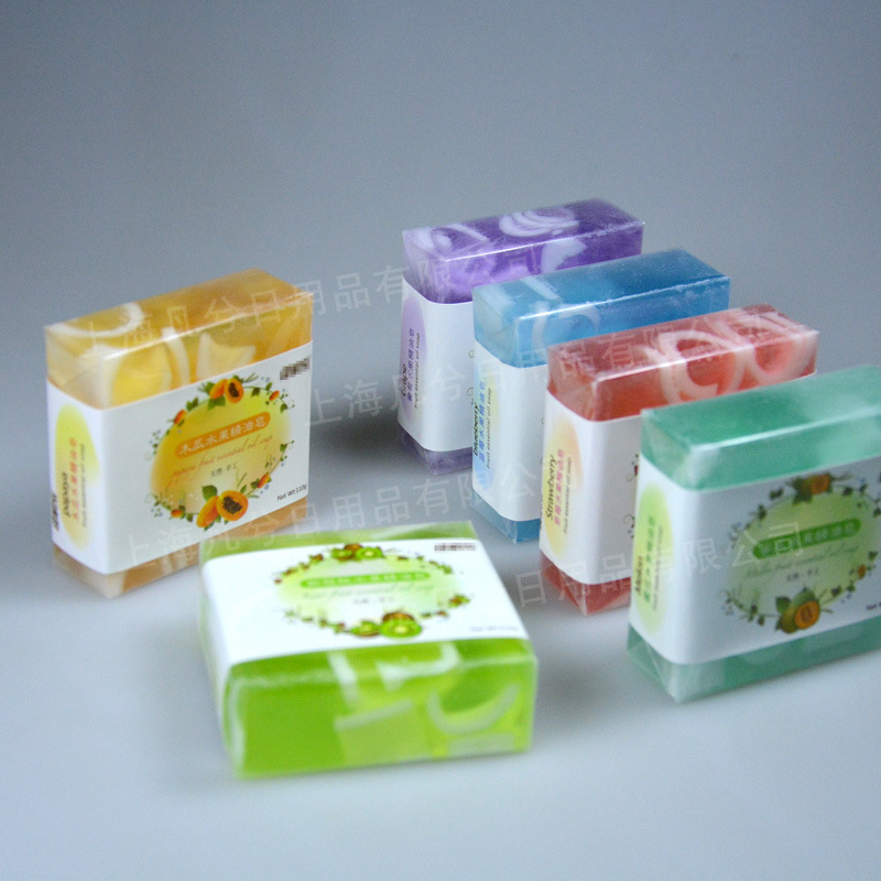 手工皂厂家 手工皂订制 蜜瓜皂 水果皂 洁面皂 透明皂 果冻皂
