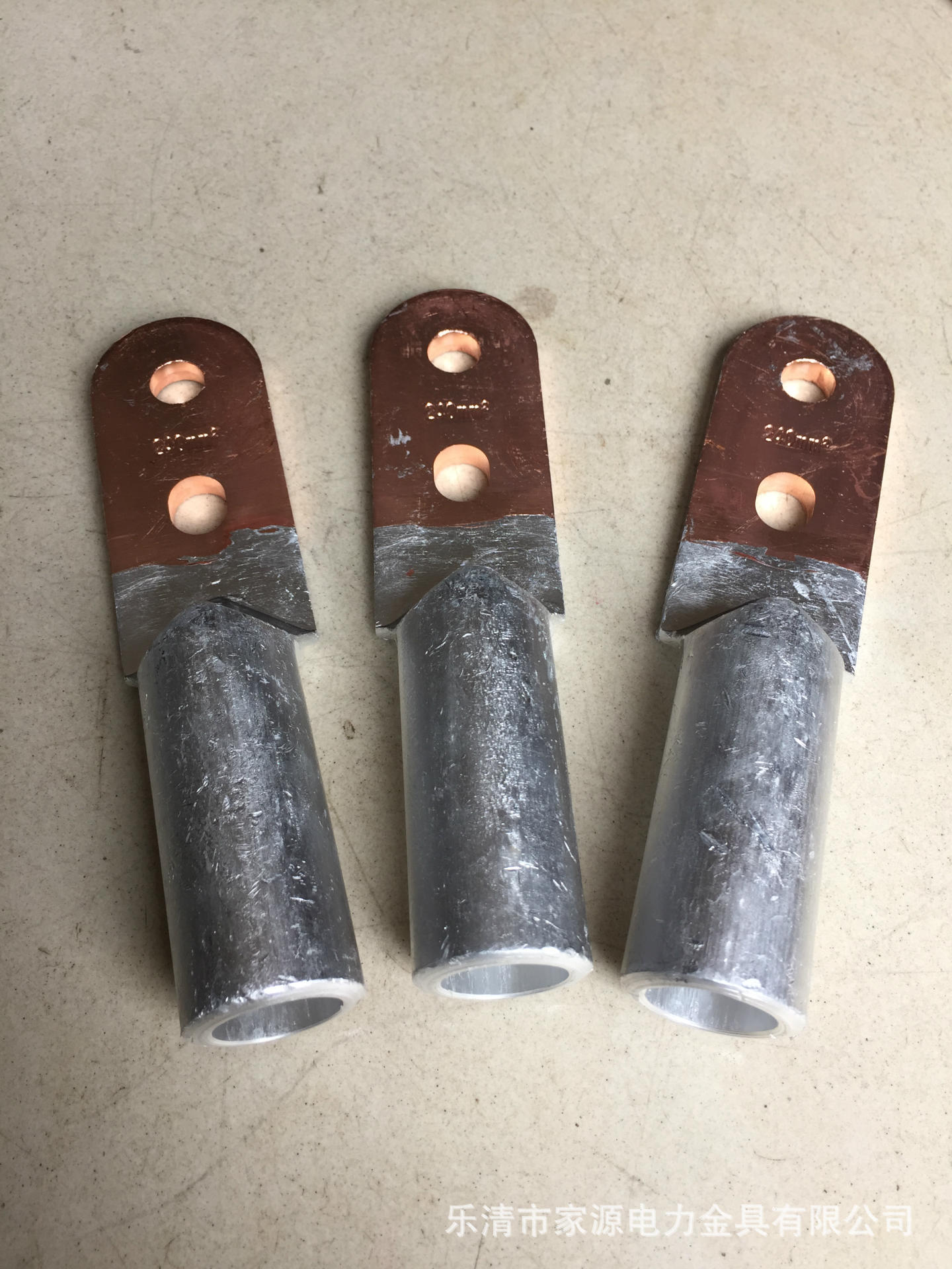 双孔铜铝端子dtl2-150圆头铜铝接线端子铜铝双孔端子支持定做