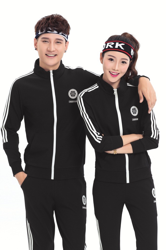 运动套装男春秋情侣休闲套装女运动装男大码跑步运动服套装男秋冬