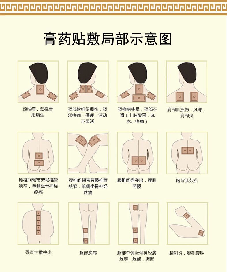 黑蚂蚁筋骨消痛贴 4贴装黑膏药贴 厂家直供地摊膏药贴