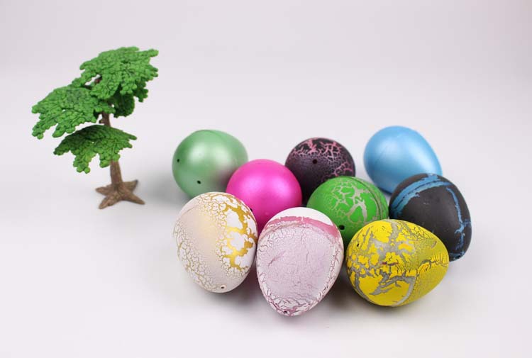 特大恐龙蛋彩色裂痕单色孵化泡水膨胀益智玩